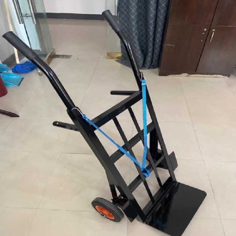 气瓶手推车\(无护盖款)单瓶/蓝色高清大图