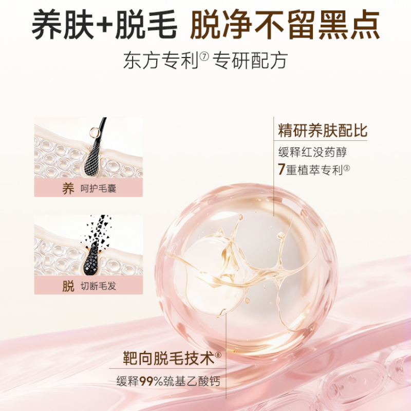 水之蔻凝萃舒缓女士脱毛育(柚见橙花)50g高清大图