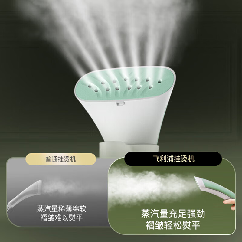 飞利浦(PHILIPS)蒸汽挂烫机家用小型熨烫机家用挂式电双杆带烫衣板 电熨斗烫衣服神器手持STE3051/78高清大图