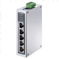 TP-LINK TL-SF1005工业级 5口百兆铝合金外壳以太网工业交换机导轨式壁挂安装