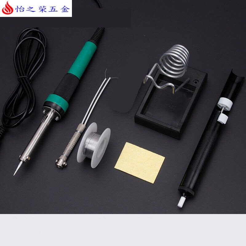 恒温电烙铁套装家用电子维修可调温电洛铁焊锡锡焊焊接工具电焊笔 40W外热套餐二+发热芯图片