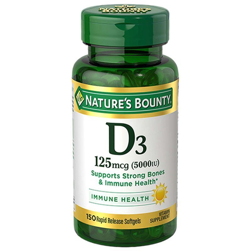 自然之宝NATURE'S BOUNTY维生素D3软胶囊150粒 美国原装进口 促进钙吸收