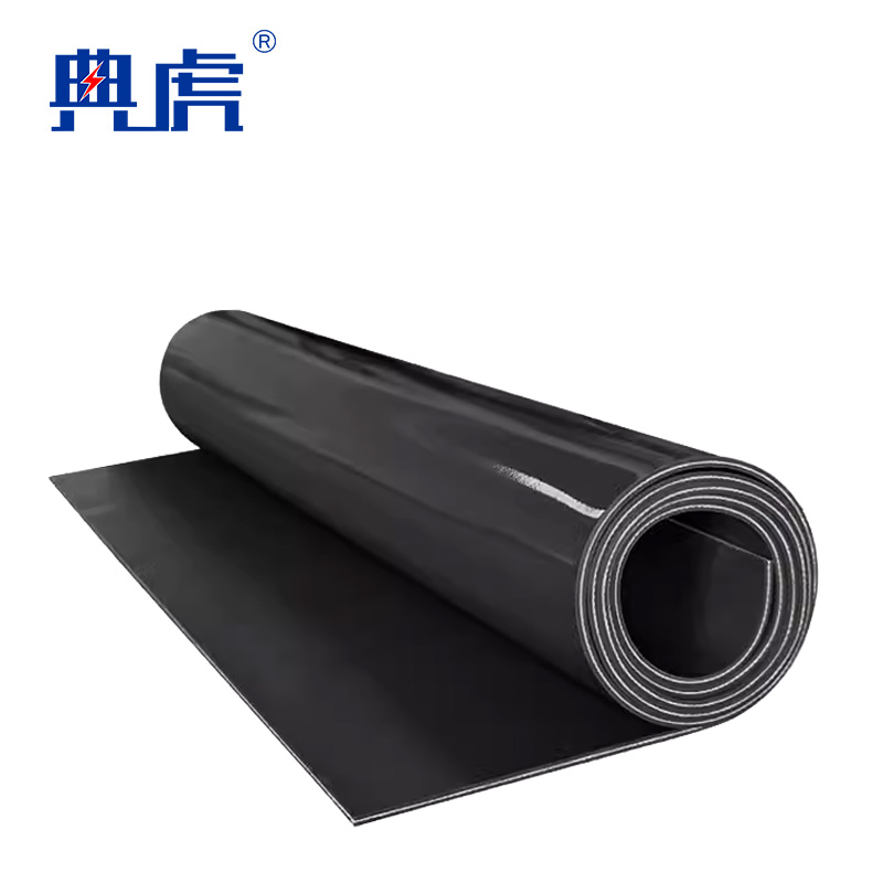 典虎 夹布塑胶垫 黑色双光面 2mm*1.2m*5m 件高清大图