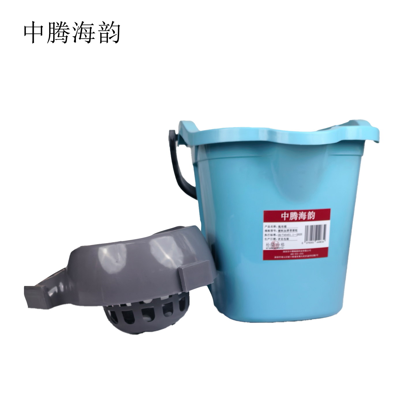 中腾海韵 拖布桶 塑料加厚带滑轮 个高清大图