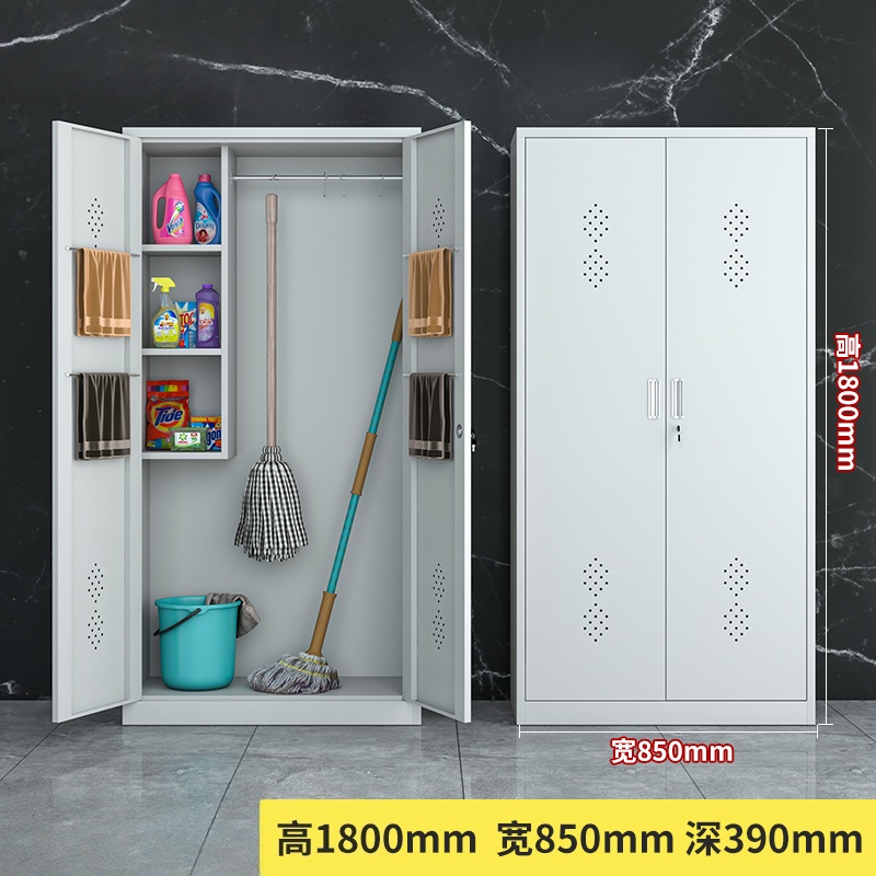 智叶舟清洁柜两门850*390*1800mm台高清大图