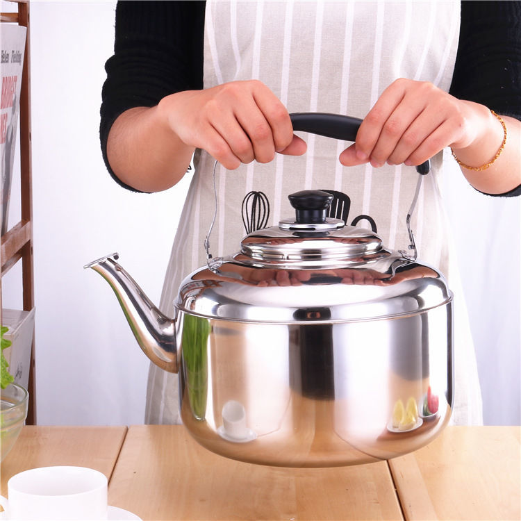 不锈钢加厚水壶烧水壶煤气大容量鸣笛热水壶煮水壶电磁炉燃气i6|6升鸣