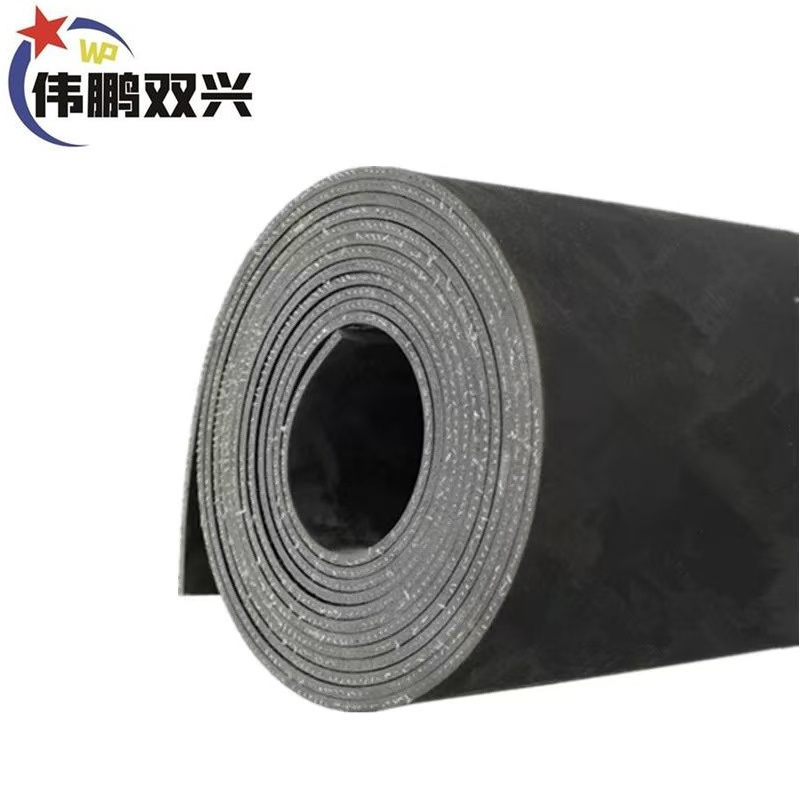 伟鹏双兴 夹布橡胶板加线抗压橡胶垫 三层布1米*10mm*2.6米长 卷高清大图