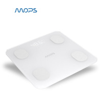 MOPS 智能体脂秤 MINI 8项核心身体数据 蓝牙脂肪秤 APP控制 家用电子秤 白色