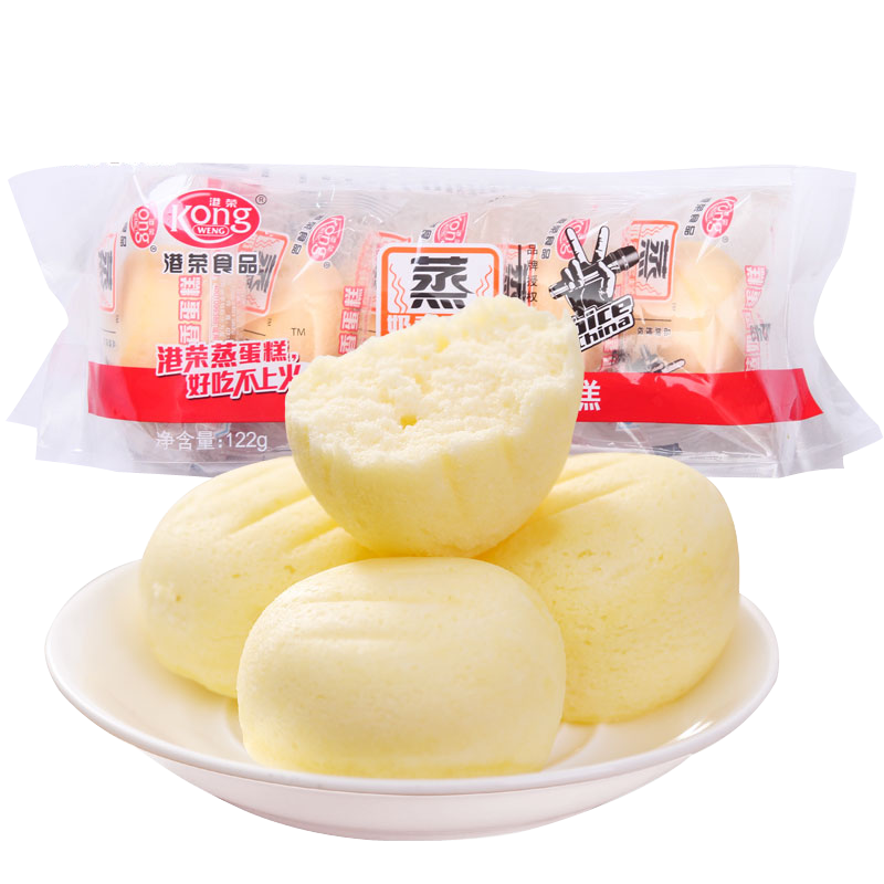 港荣 Kong Weng 蒸蛋糕点122g营养早代餐美食品点心口袋面包小吃奶香味图片 高清实拍大图 苏宁易购