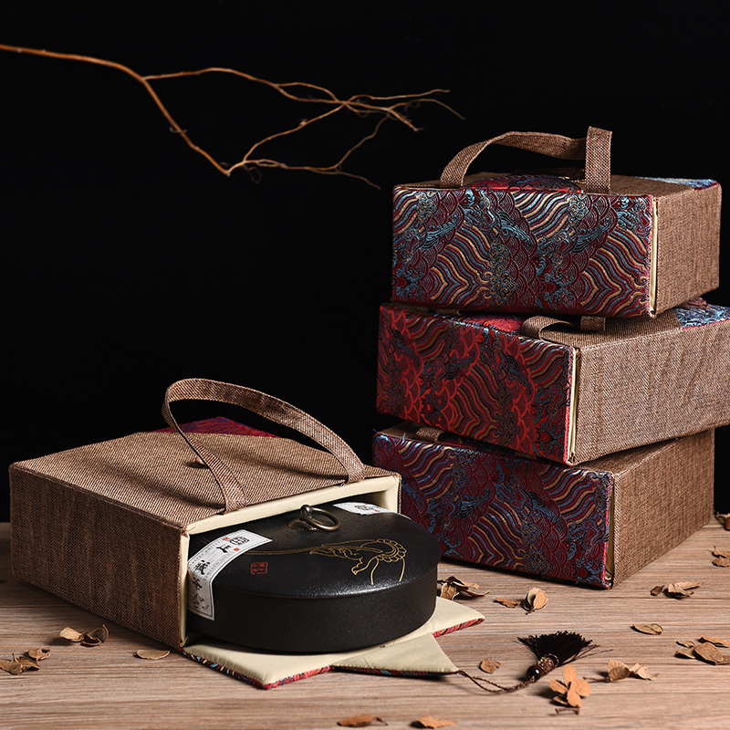 古典357克一饼装茶叶礼盒普洱茶福鼎白茶礼盒包装空盒高档茶叶罐茶叶