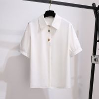 教师面试连衣裙女夏正式场合教资衣服气质上班族穿搭职业两件套装 白色上衣 S