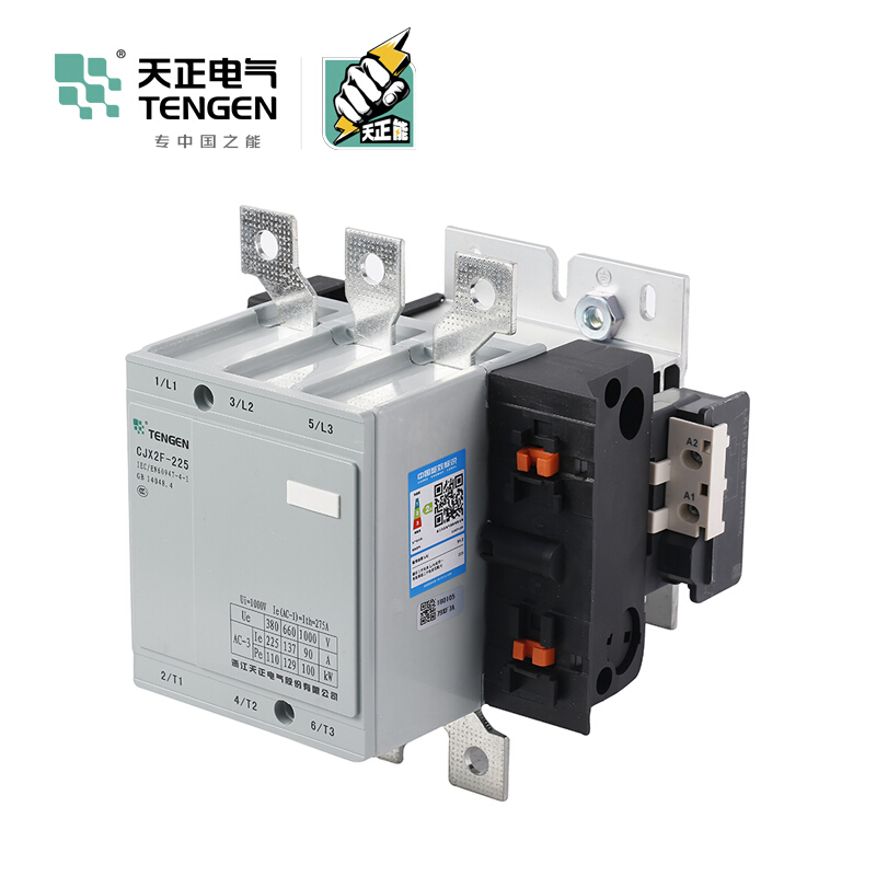 天正电气 CJX2F-225A 220V 3NO 无 225A 50Hz 3P 02010070251 交流接触器
