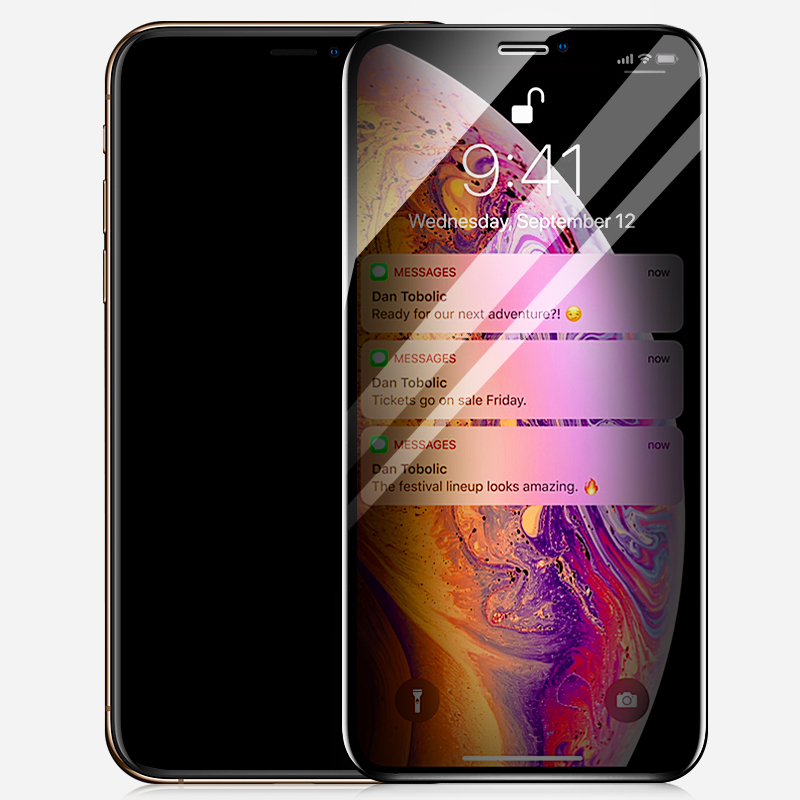 1313propromax12钢化膜xriphonex防窥12手机玻璃11pro全屏覆盖mini
