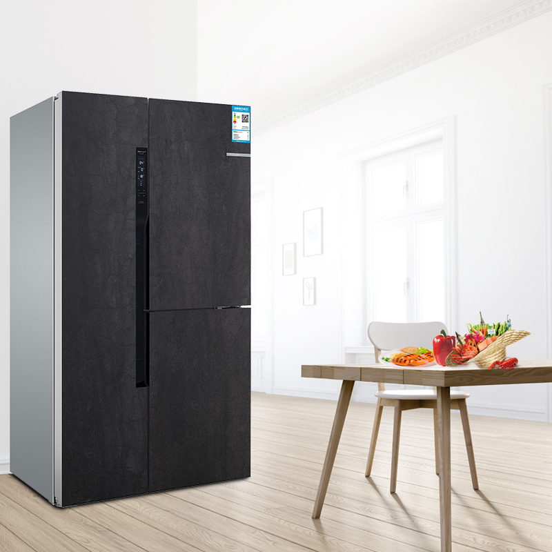 博世(BOSCH) KAF96P90TI 569升 混冷无霜 混合冷动力 零度维他保鲜plus 对开门冰箱（星云灰）