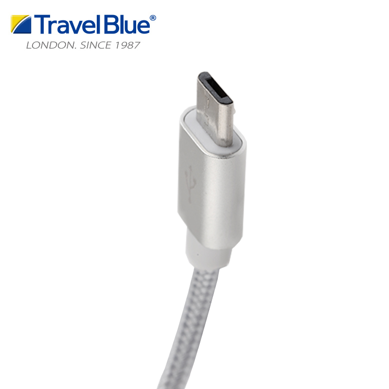 蓝旅(Travel Blue)Samsung微型USB2.0充电数据线984银色高清大图