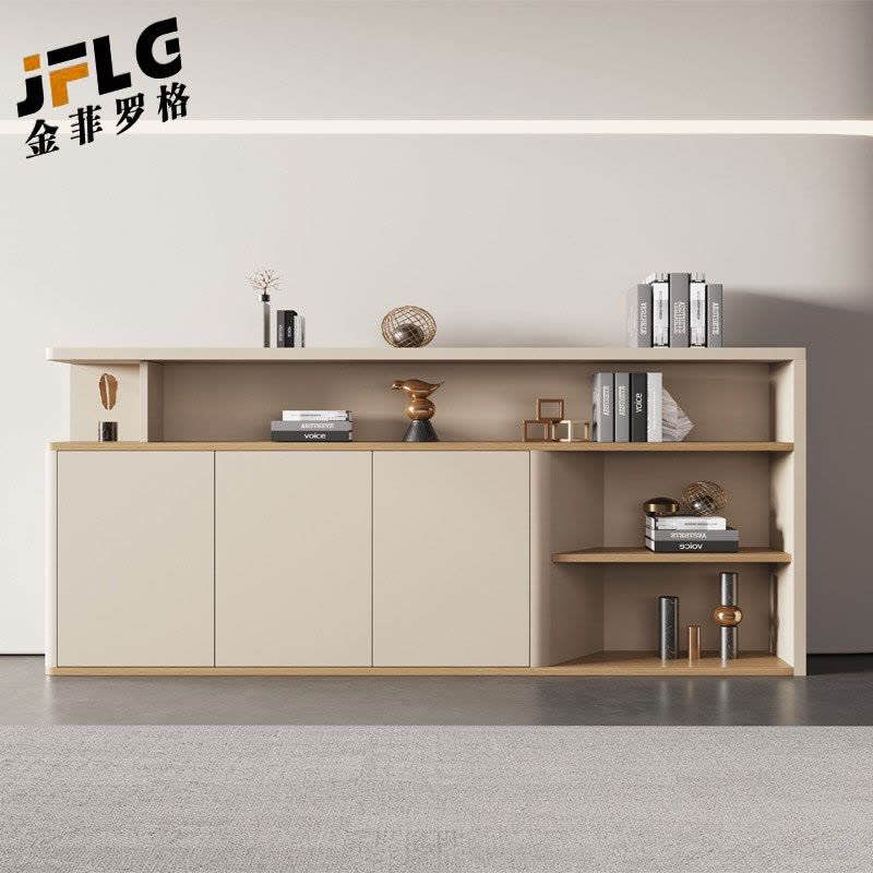 金菲罗格茶水办公柜子隔断储物柜矮柜置物柜 180*100*40cm图片