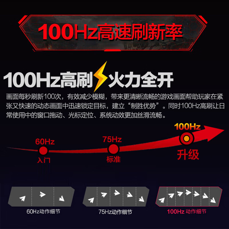 PANDA熊猫27英寸IPS全高清100Hz可壁挂家用办公电脑显示器