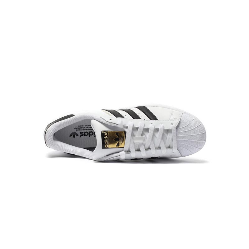 阿迪达斯(adidas) 三叶SUPERSTAR 金标贝壳头男女经典系带板鞋C77124