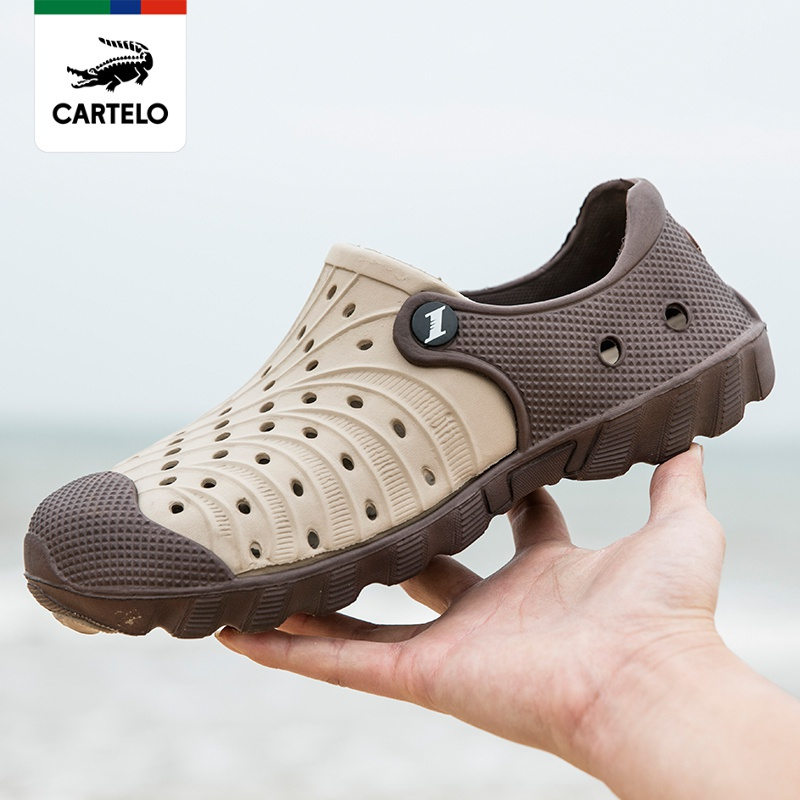 [线下专柜同款] 卡帝乐鳄鱼(cartelo)户外洞洞鞋休闲鞋两用花园鞋沙滩