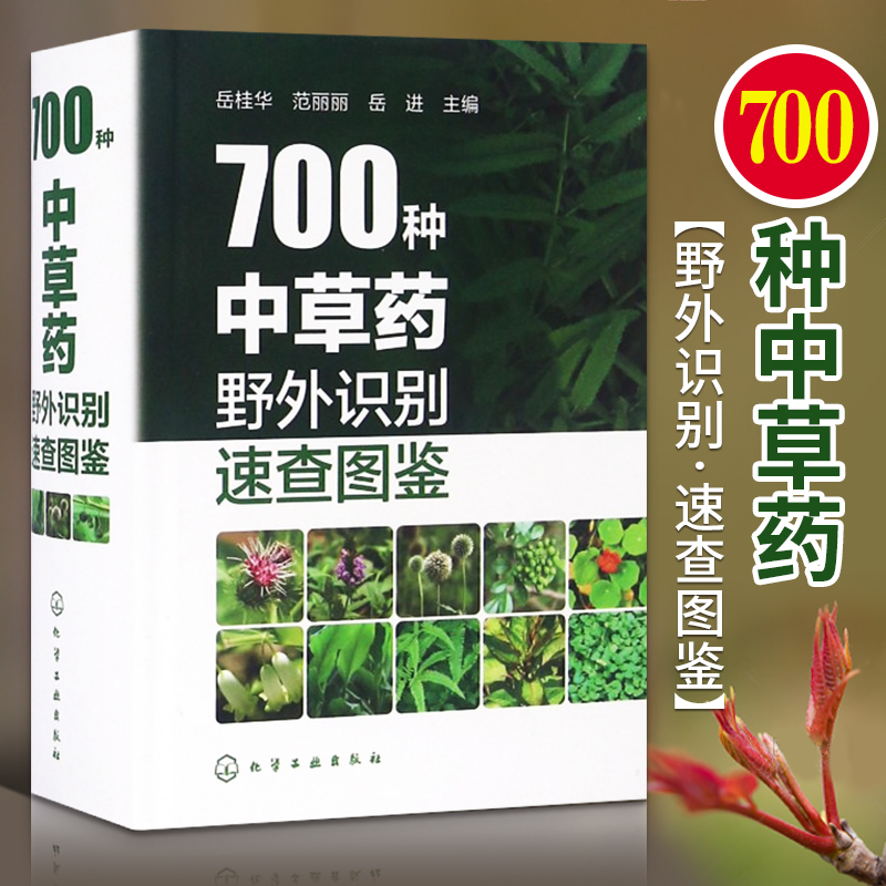 [醉染正版]700种中草药野外识别速查图鉴 中医草药识别图全集 养生速查书籍 中草药图谱基本知识识别手册应用 中医中药学高清大图