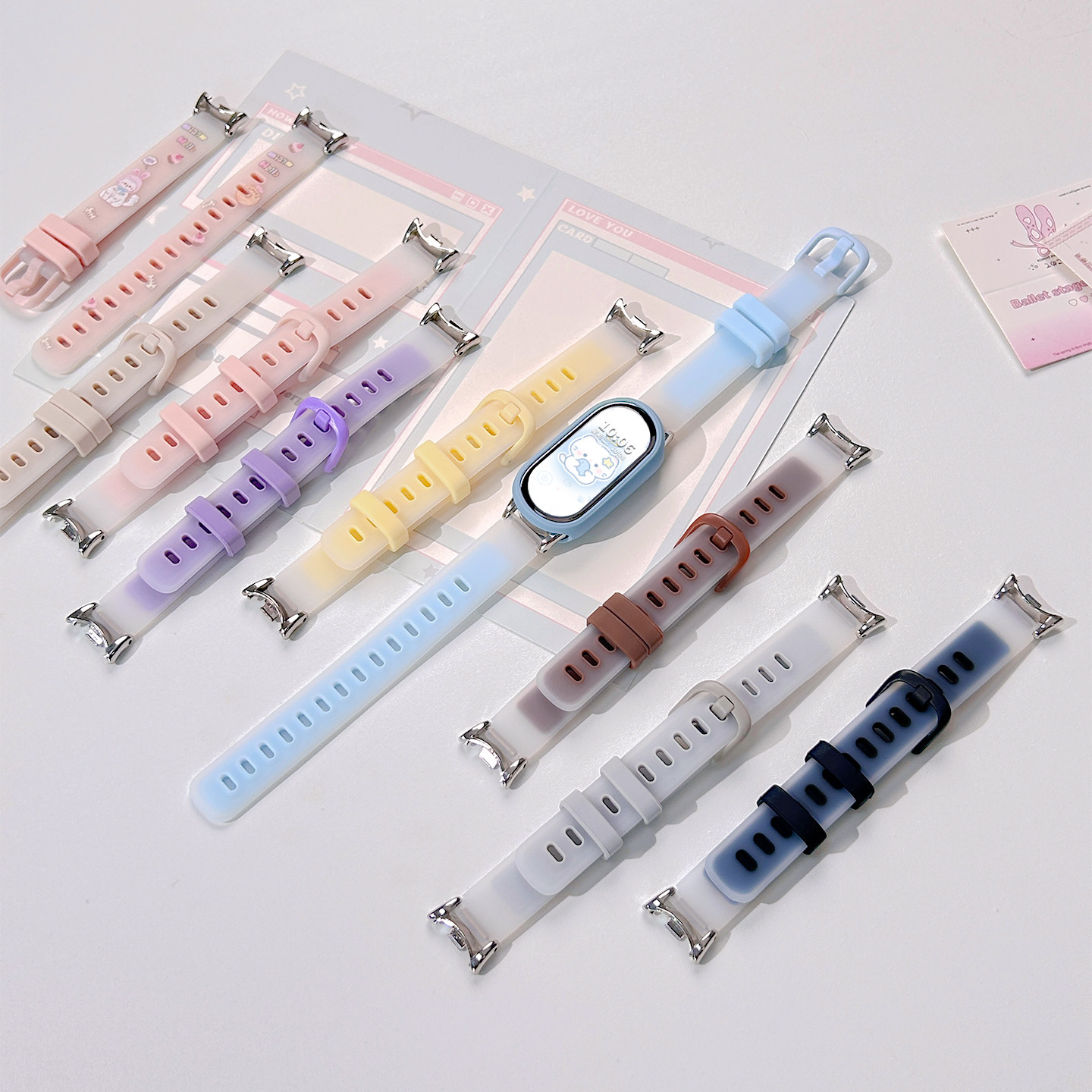 适用小天才电话手表表带Z10/Z9可爱挂脖Z11新款Z8Z7S保护套3139B高清大图