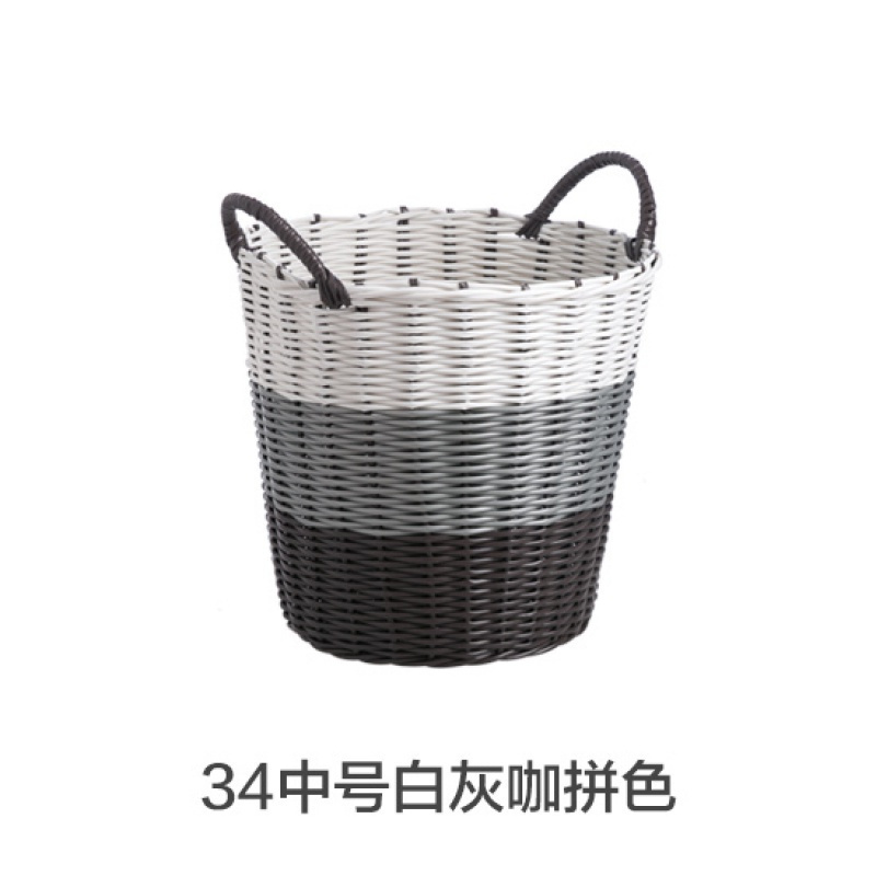 编织脏衣篮子家用洗衣收纳筐洗衣桶放脏衣服的收纳桶脏衣篓高清大图