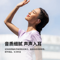 韶音(SHOKZ)OpenFit Air开放式蓝牙耳机不入耳非骨传导运动跑步长续航通话降噪舒适T511 冰川白