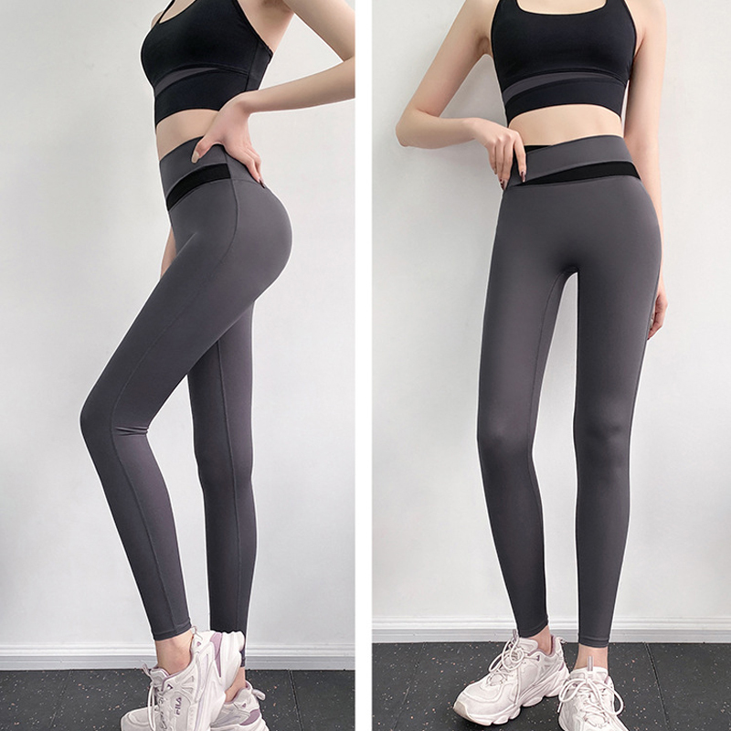 瑜伽服瑜伽裤女健身裤紧身运动裤女高腰收腹速干跑步瑜伽健美外穿