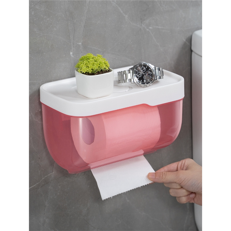 卫生间纸巾盒法耐防水免打孔厕所抽纸厕手纸盒卫生纸置物架创意卷纸盒