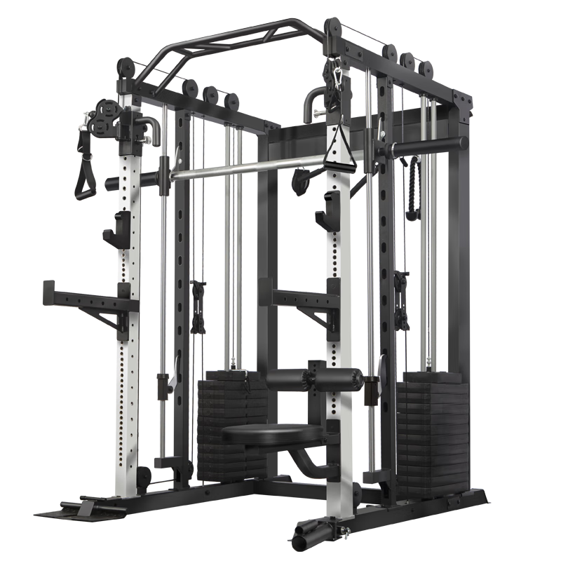 937史密斯机家用龙门架多功能一体深蹲卧推架综合训练器健身器材高清大图
