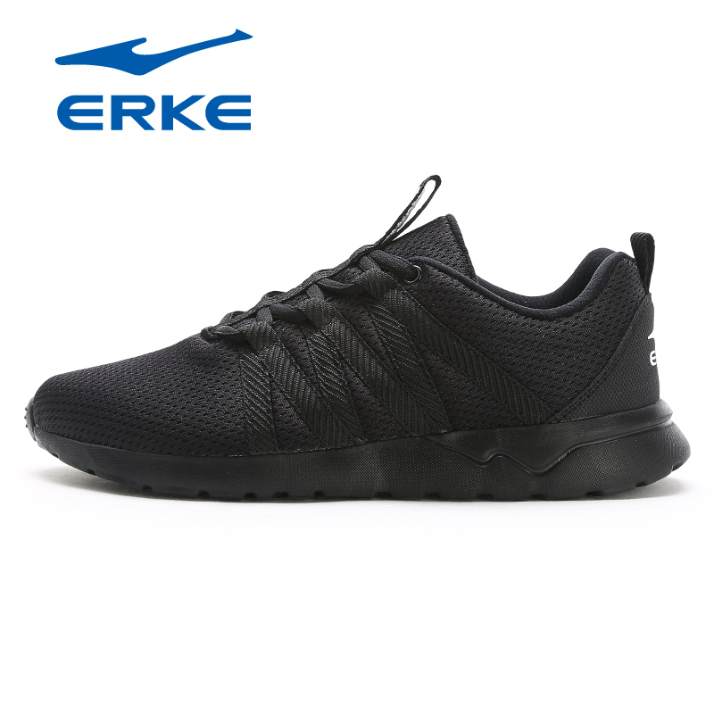 鸿星尔克(ERKE)2018新款男士舒适运动鞋橡胶耐磨减震时尚轻便慢跑鞋男鞋跑步鞋11118102028高清大图