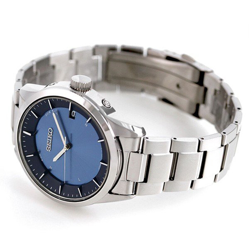 精工seiko手表光能电波表旋入式龙头日本制男表肽链商务休闲日本直送