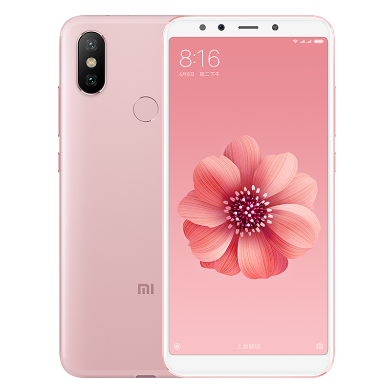 Xiaomi/小米 小米6X 6GB+128GB 樱花粉 移动联通电信4G全网通手机 “治愈系”自拍双摄高清大图