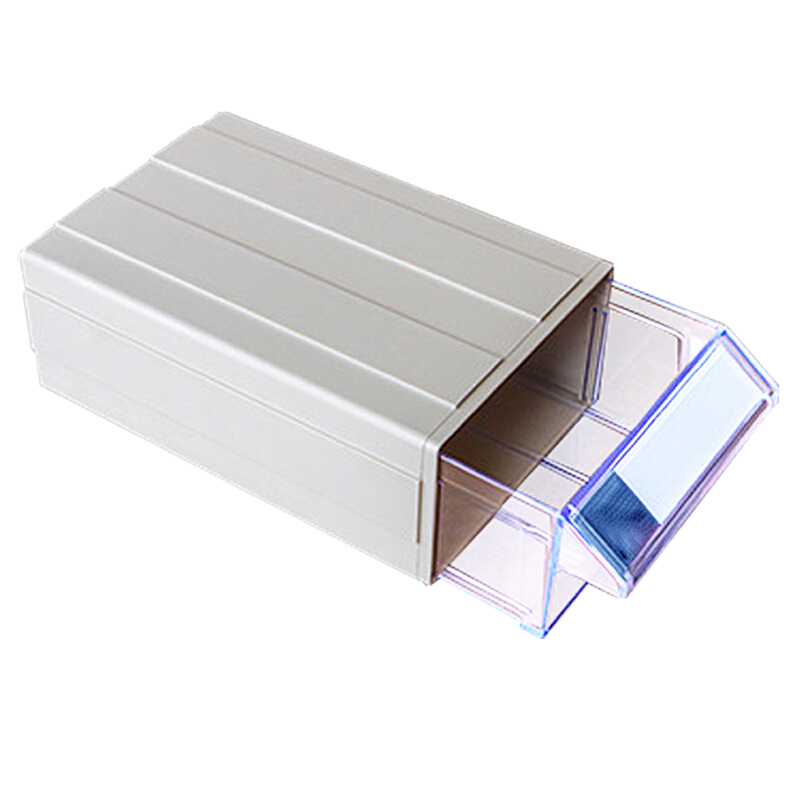 海斯迪克 gnjz-73 加厚组合式塑料零件盒 抽屉式物料盒 积木式元件盒螺丝盒 全蓝F4#290*180*110高清大图