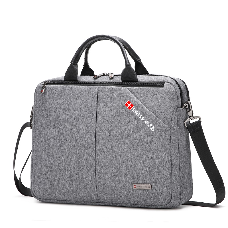 新款简约公文包商务休闲男士单肩包大容量手提电脑斜挎包