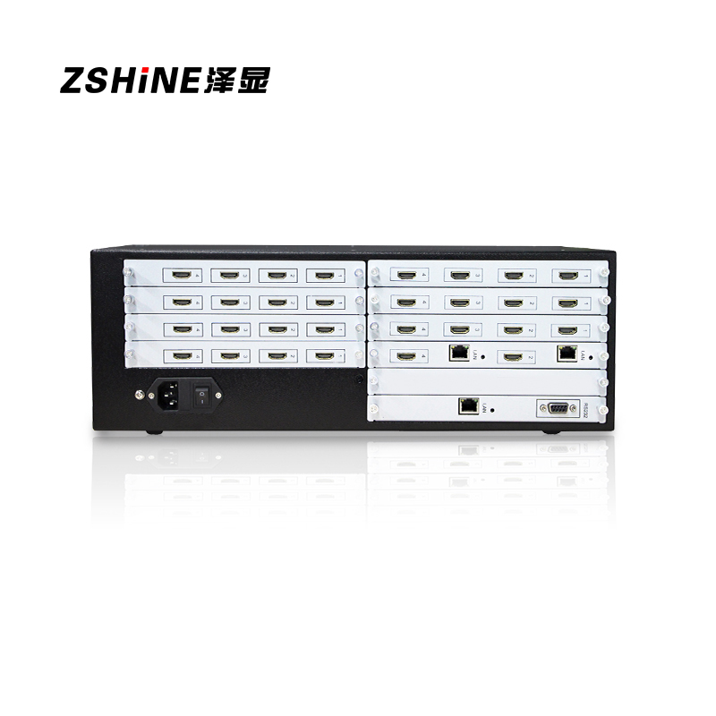 泽显8进16出外置多屏拼接控制处理器 HDMI高清画面叠加开窗漫游图像切换器 视频矩阵大屏联动ZX-61VHM-0816高清大图