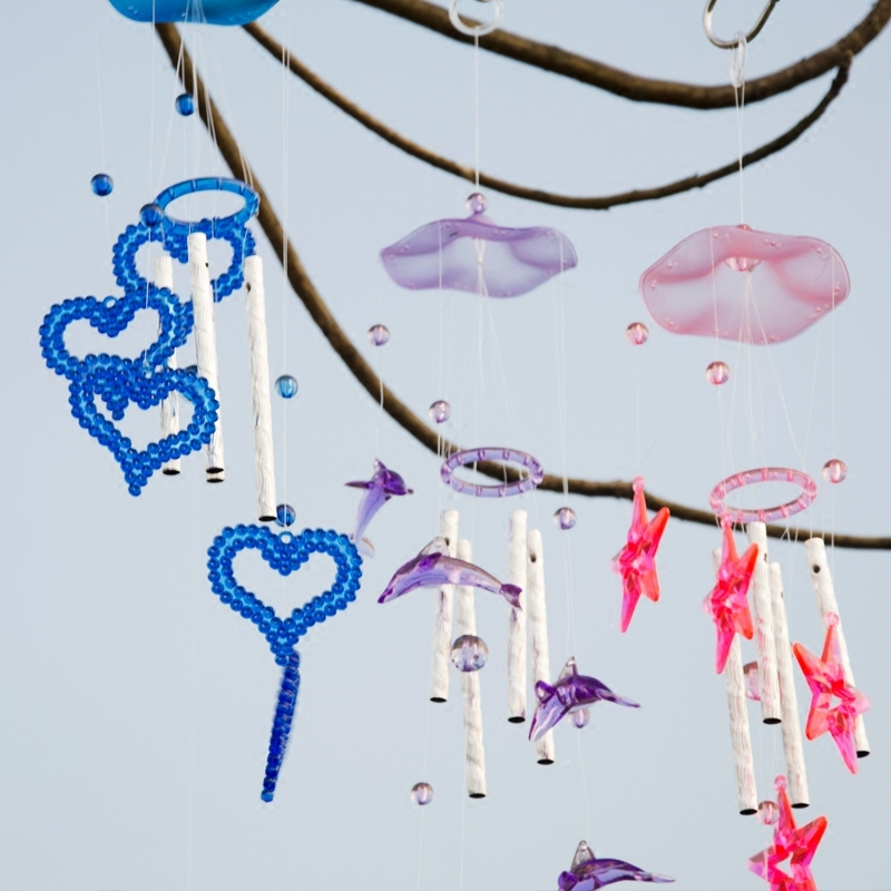 创意仿水晶风铃法耐小清新挂件男女生生日礼品日式卧室房间装饰门挂饰