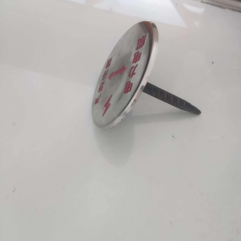 HENUO 地面电缆光缆标识牌 钉式直径100mm 个高清大图