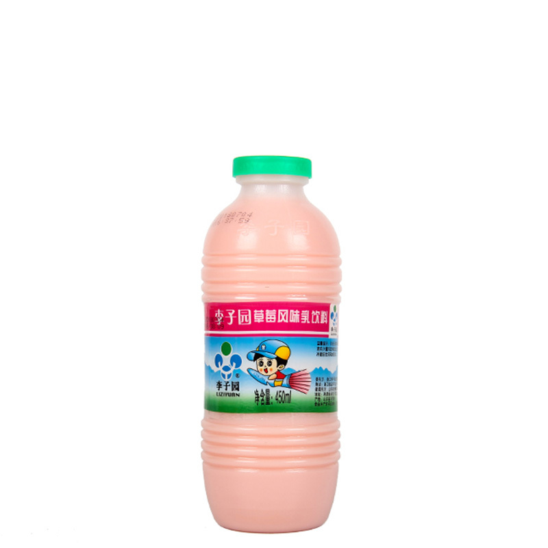 李子园草莓风味450ml*12瓶含乳饮料(整箱装)