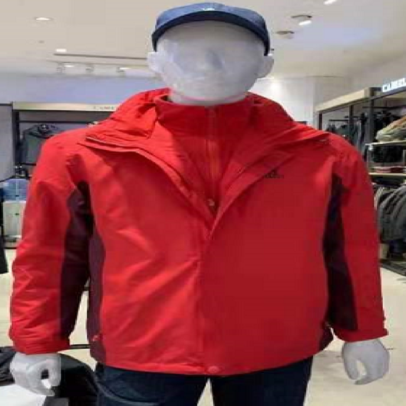冲锋衣三合一两件套冲锋衣男款 红色