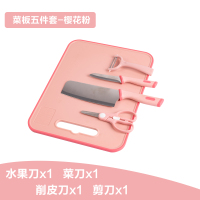 迪迪尼卡(Didinika) 婴儿刀具套装菜板菜刀厨房组合不锈钢宝宝辅食菜板5件套