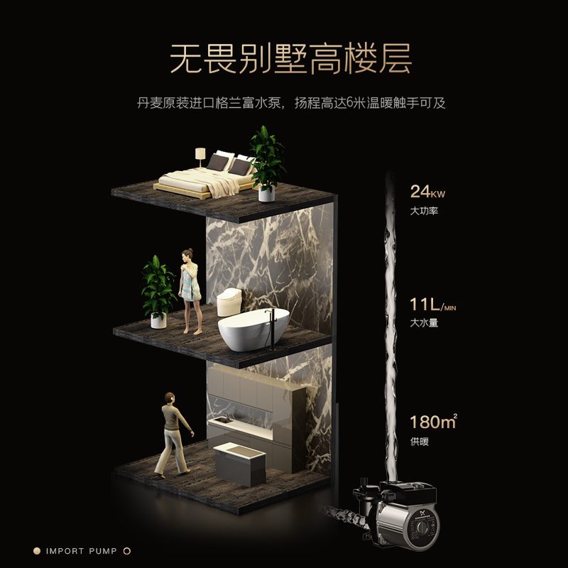 威特尼（Vaitny） 28KW壁挂炉 CE-P系列采暖炉热水器两用（天然气） 二级防冻经济节能舒适采暖180-220㎡