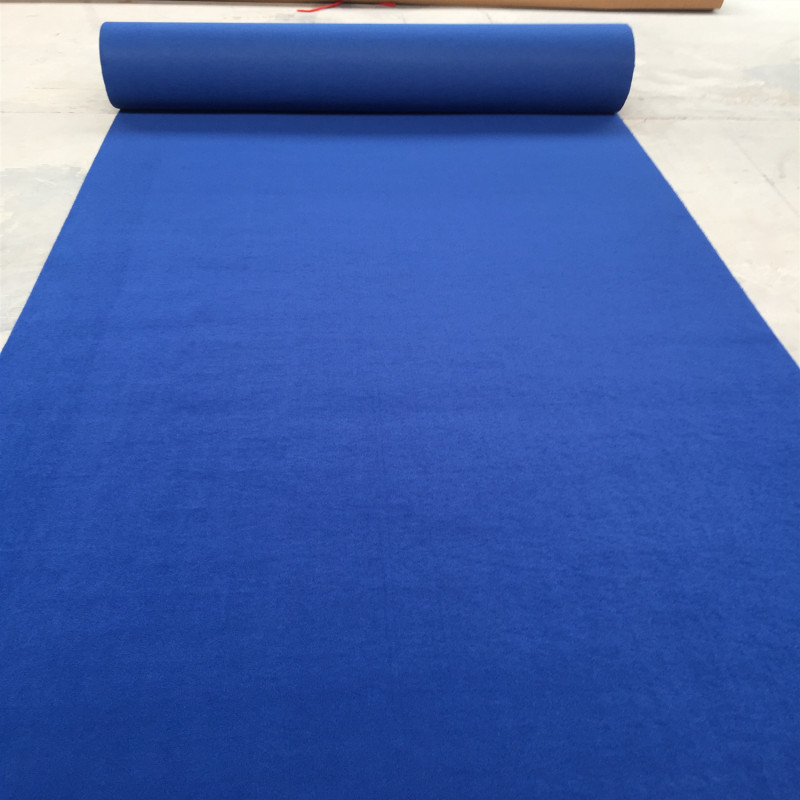 家柏饰(CORATED)商用整卷办公室酒店家用房间客厅楼梯大面积厚地毯卧室满铺可裁剪 蓝色纯色 1米宽X10米长