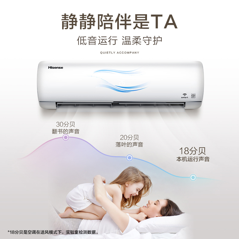 海信（Hisense）1.5匹变频KFR-35GW/E510-A1(1S07)1级能效 挂壁式空调 家用空调挂机空调