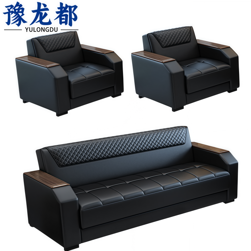 豫龙都沙发 1+1+3 套