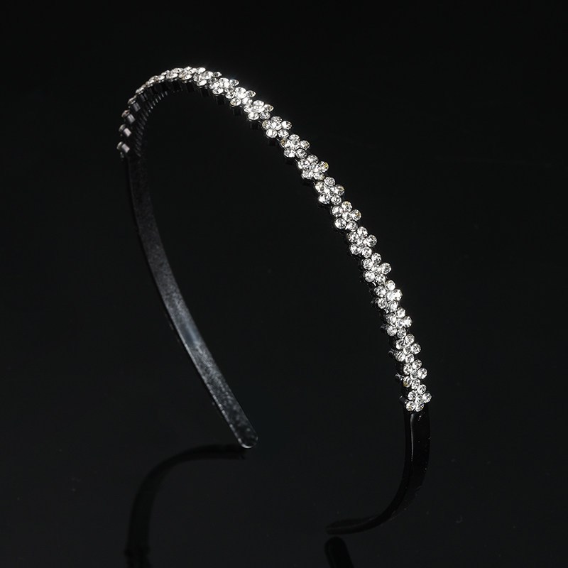 水钻花朵头饰发箍气质压发头窟女带齿防滑洗脸敷面膜头箍发饰