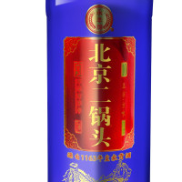 永丰牌 北京二锅头 正宗京味清香型白酒 三角爱心瓶42度500ml 蓝瓶红标单瓶装