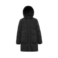波司登中长款羽绒服男连帽冬季防寒潮外套B80142585DS