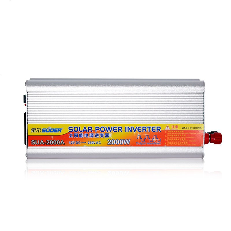 1500W2000W家用车载12V24V转220V大功率逆变器应急电源转换器