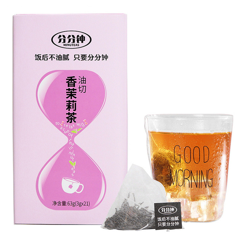 分分钟茉莉花茶 油切香茉莉浓香型袋泡茶茶包茉莉绿茶花草茶 茶叶